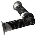 Set of 2 Gray Star Hand Grips for Honda XVS1100A XVS11AA V-Star Classic