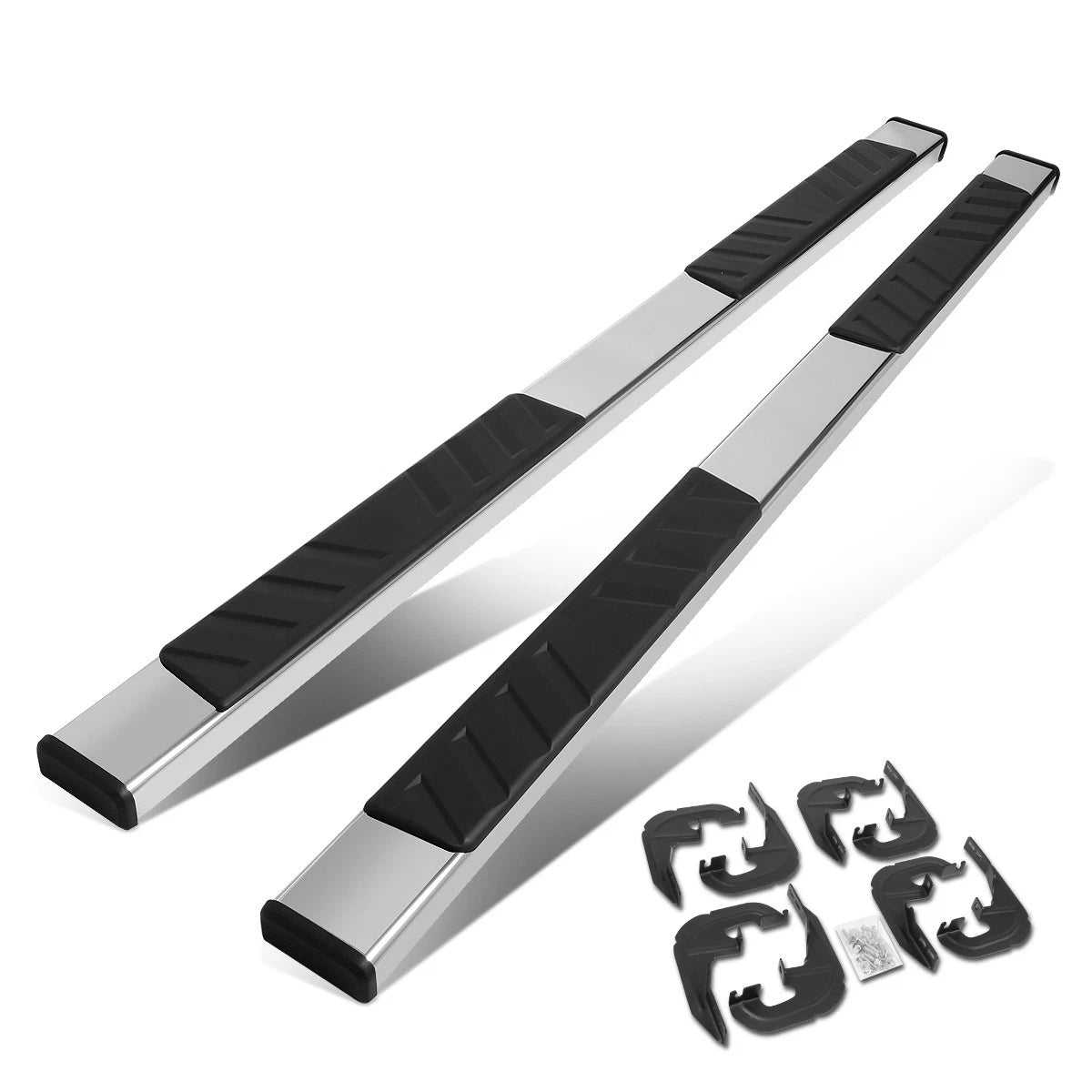 Set of 2 Chrome Running Board Step Bars for Silverado Crew Cab (2019–2022)