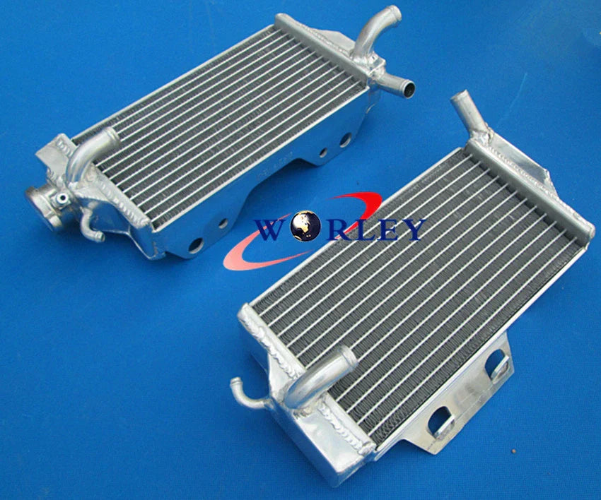 Aluminum Radiator & BLACK Y Silicone Hoses for Honda CR250 CR250R (2005-2007)