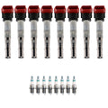 Set of 8 Ignition Coils & Iridium Spark Plugs for Audi R8, S5 & Volvo XC90