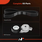 Serpentine Belt Drive Component Kit for Toyota Highlander Sienna (2011-2016)