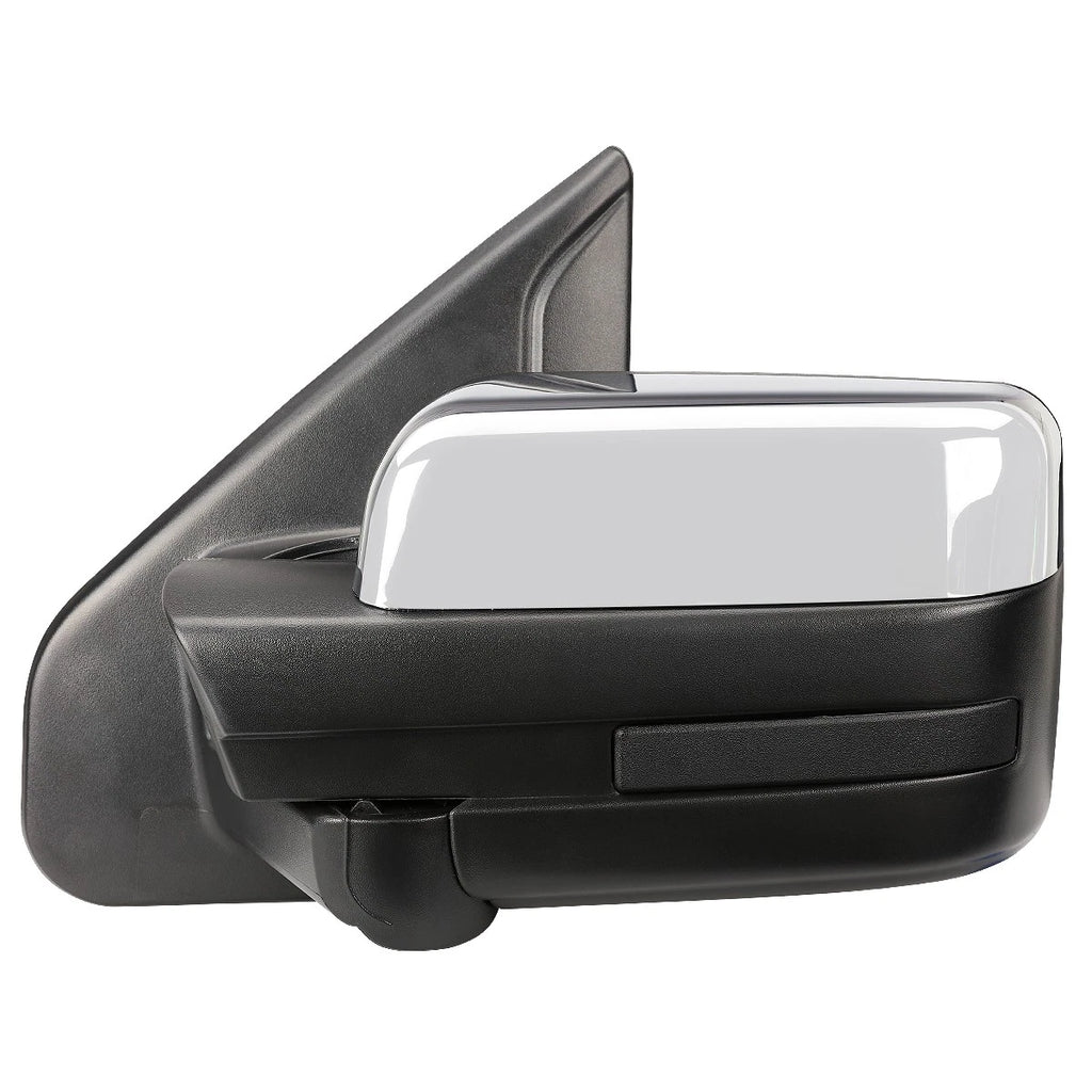Foldable Arm LED Signal Chrome Side Mirror for F150 (2004–2014)