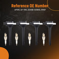 Set of 4 Ignition Coils + Spark Plugs for Nissan Sentra 2.0L (2007–2009) UF591
