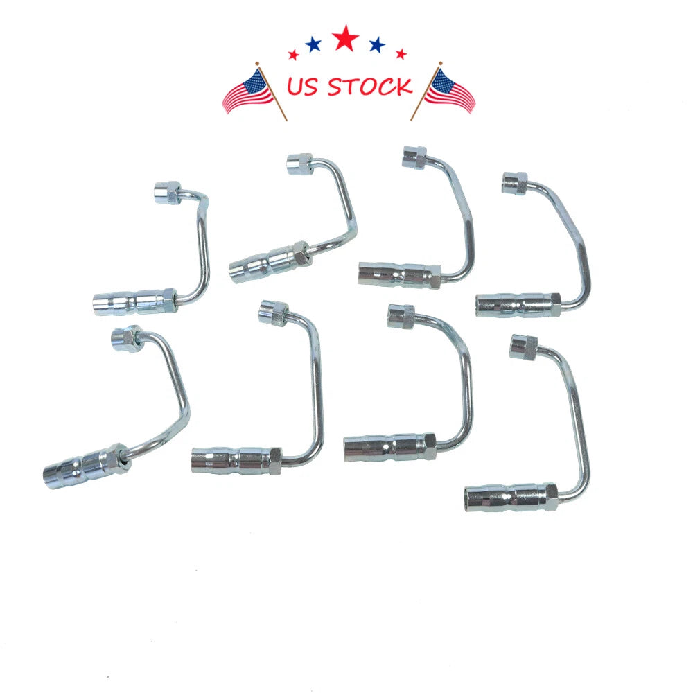 Set of 8 Fuel Injector Lines for Chevy GMC Duramax 6.6L LB7 (2001–2004)