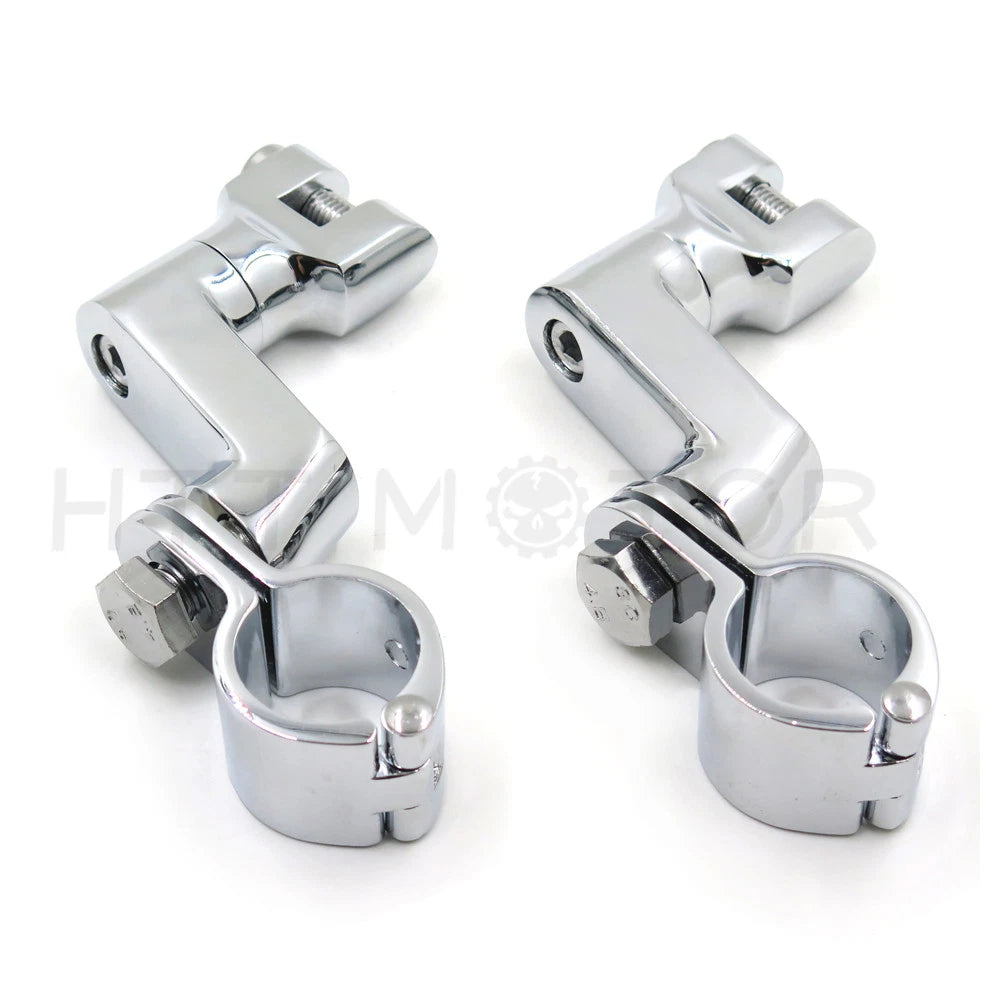 Foot Peg Mounting Kit 1.25" for Bobber Chopper ATV Scooter