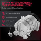 A/C AC Compressor with Clutch for Dodge Caliber Jeep Compass Patriot (2009-2017)