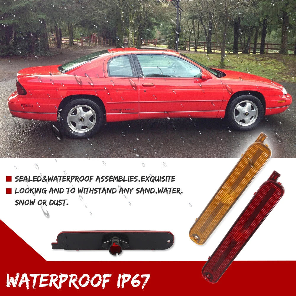 Set of 2 Side Marker Light Lens for Chevy Lumina & Monte Carlo