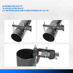 Set of 4 Mandrel Exhaust Tubing 2.5" 45 Degree Bend for Custom Applications