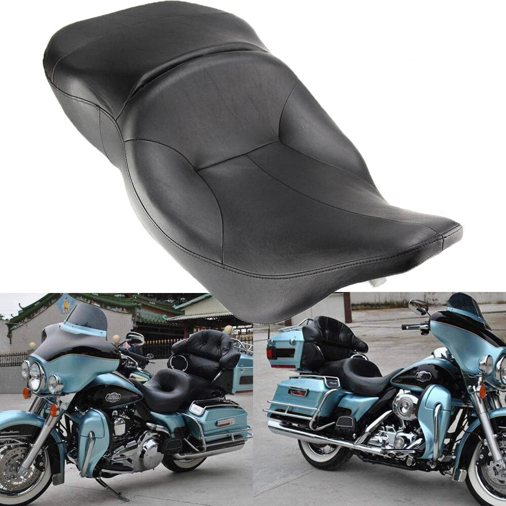 2-Up Rider Driver Passenger Seat for Harley Electra Glide FLHT (1997–2007)