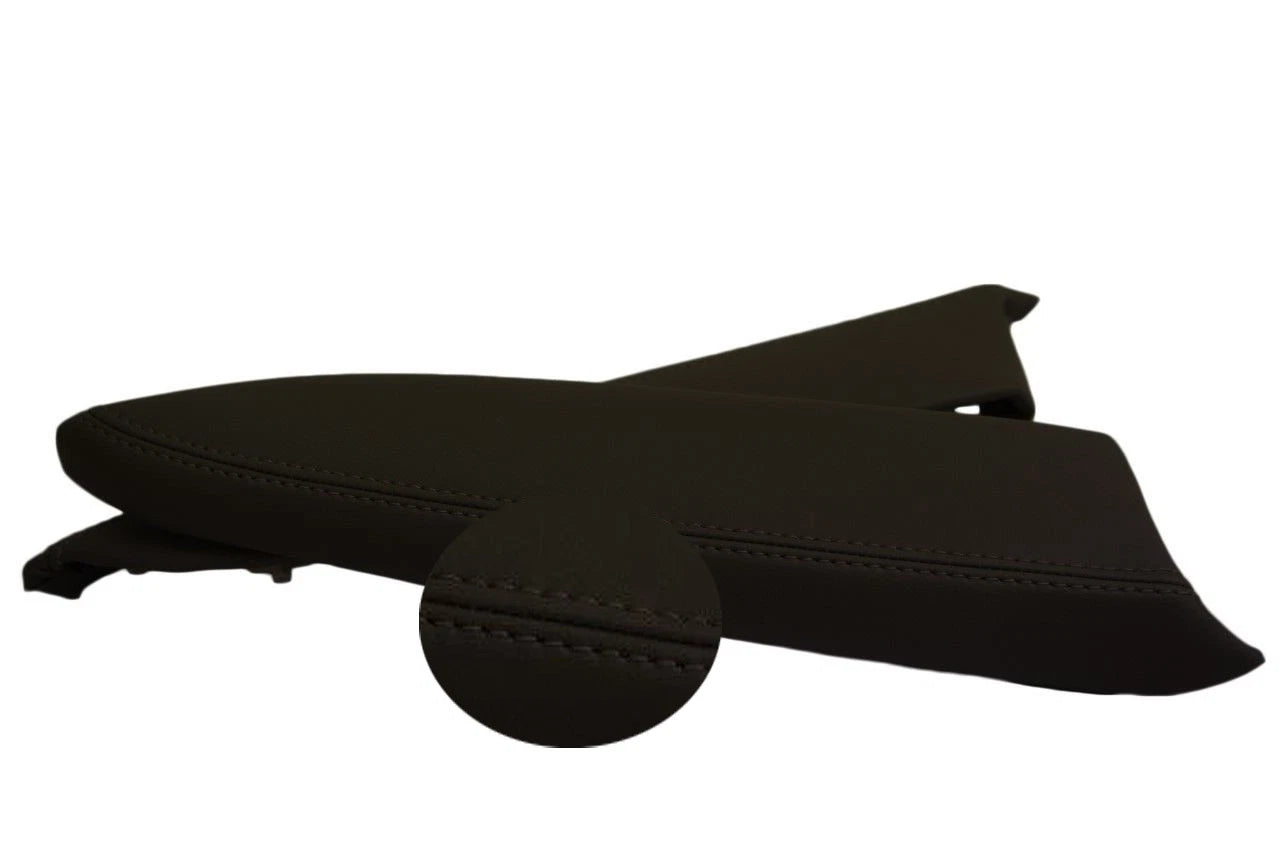 Door Armrest PVC Leather Cover for Honda Civic Coupe (2012–2015) Black