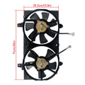 Dual Radiator Condenser Cooling Fan Assembly for Nissan Sentra 1.8L L4 (2002–2006)
