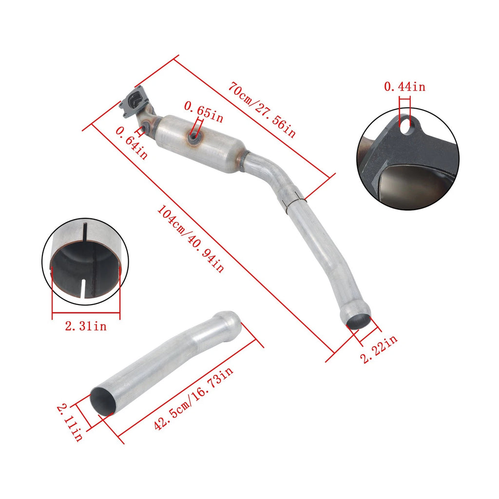 Left Side Catalytic Converter for Jeep Grand Cherokee (2013-2019)