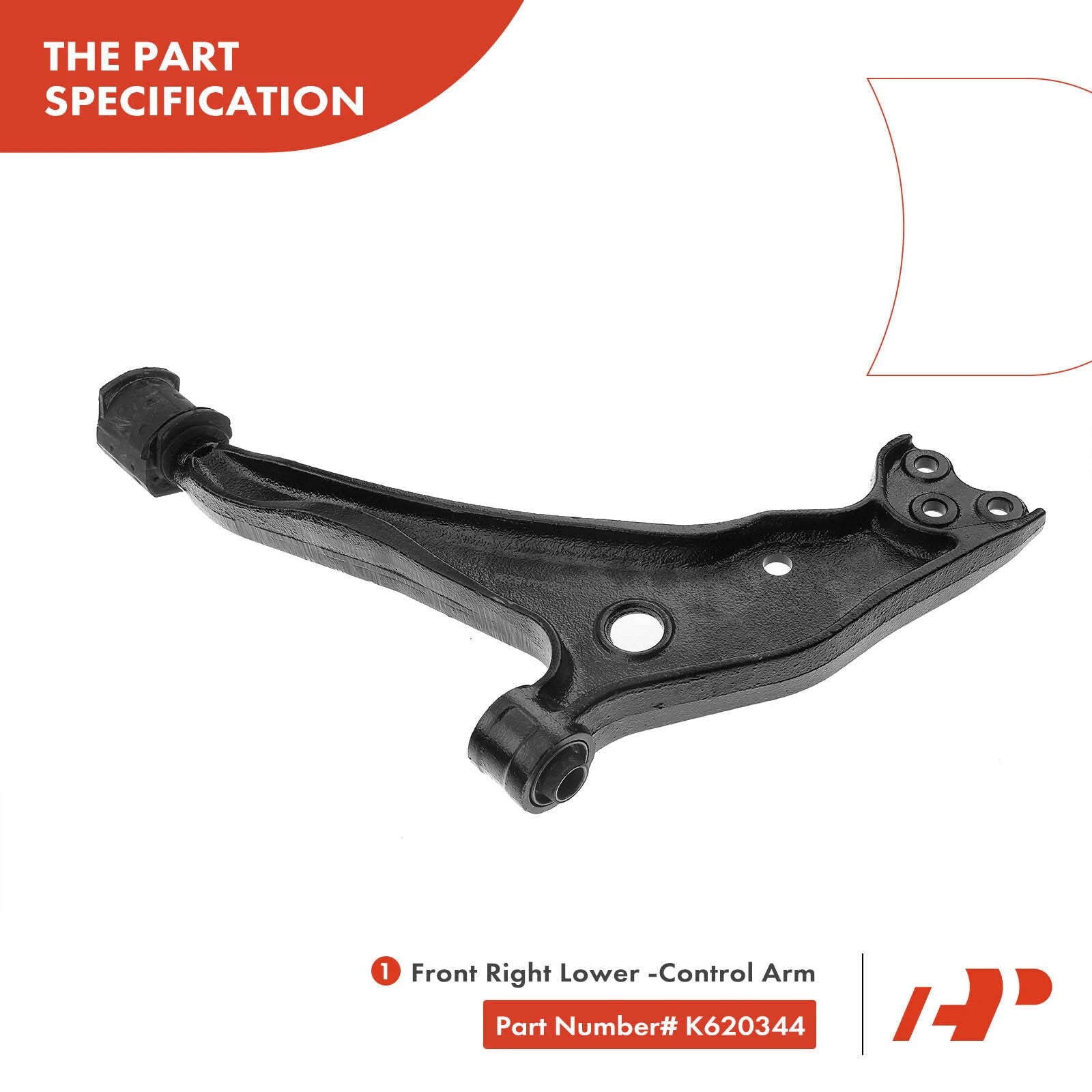 2X Front Right Lower Control Arm & Ball Joint for Nissan Quest (1993-2002)