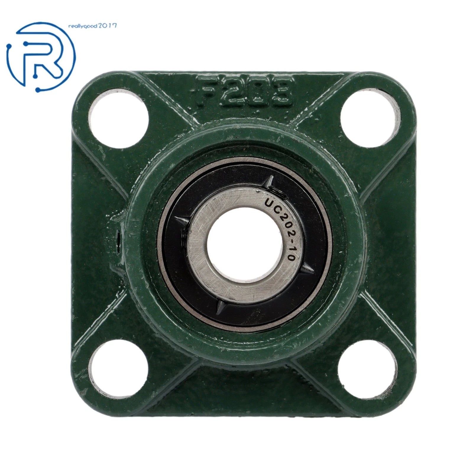 Set of 4 UCF202-10 4 Bolt Pillow Block Flange Bearings 5/8" Bore