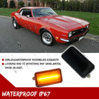 Smoked LED Side Marker Lights for Camaro Impala Nova (1968–1969)