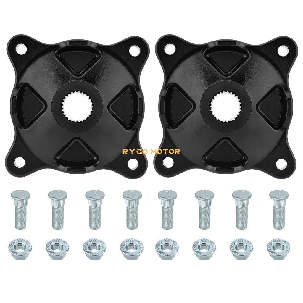 2X Rear Wheel Hub & Bolts Nuts for Polaris Sportsman 335 400 500 4X4 (1996–2002)
