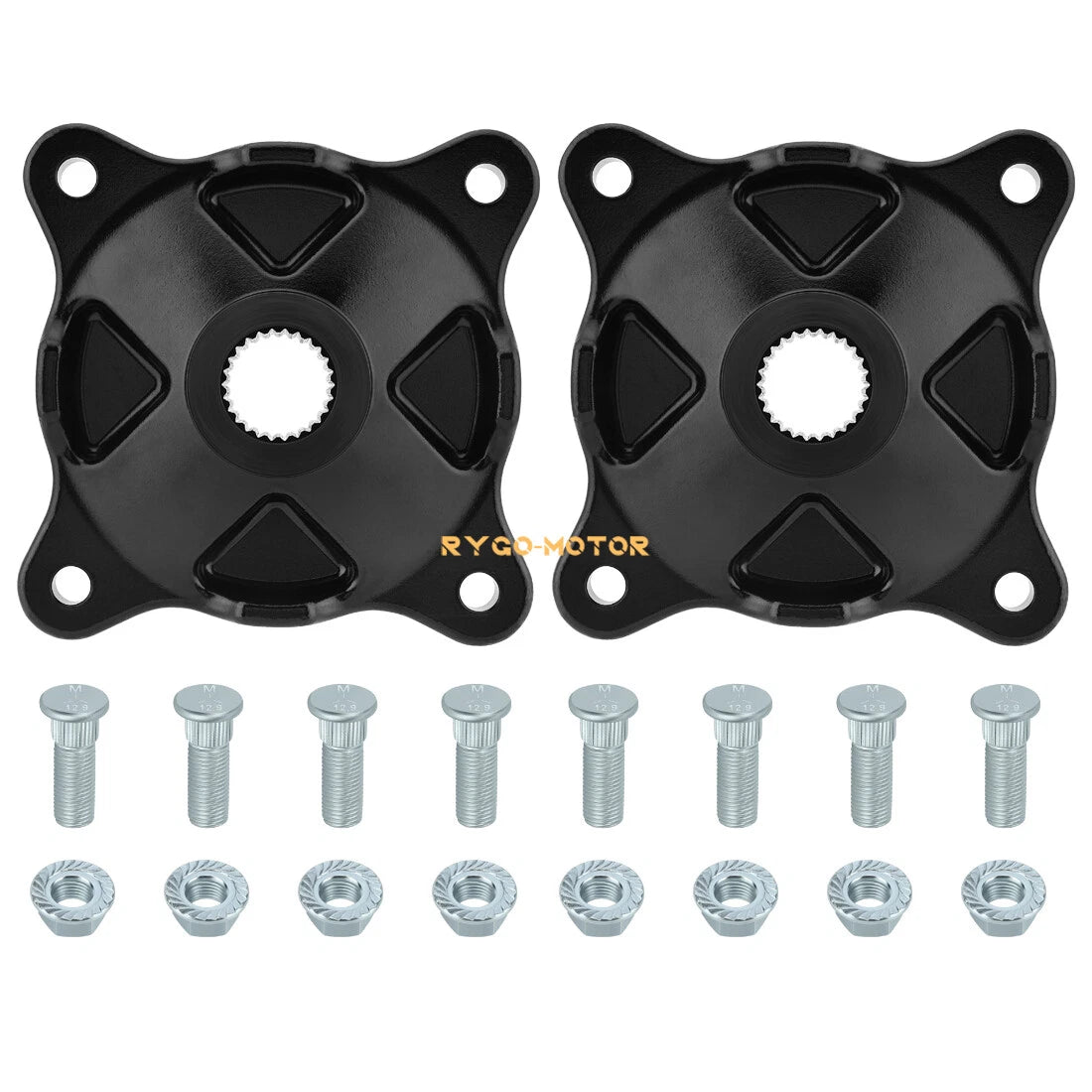 2X Rear Wheel Hub & Bolts Nuts for Polaris Sportsman 335 400 500 4X4 (1996–2002)