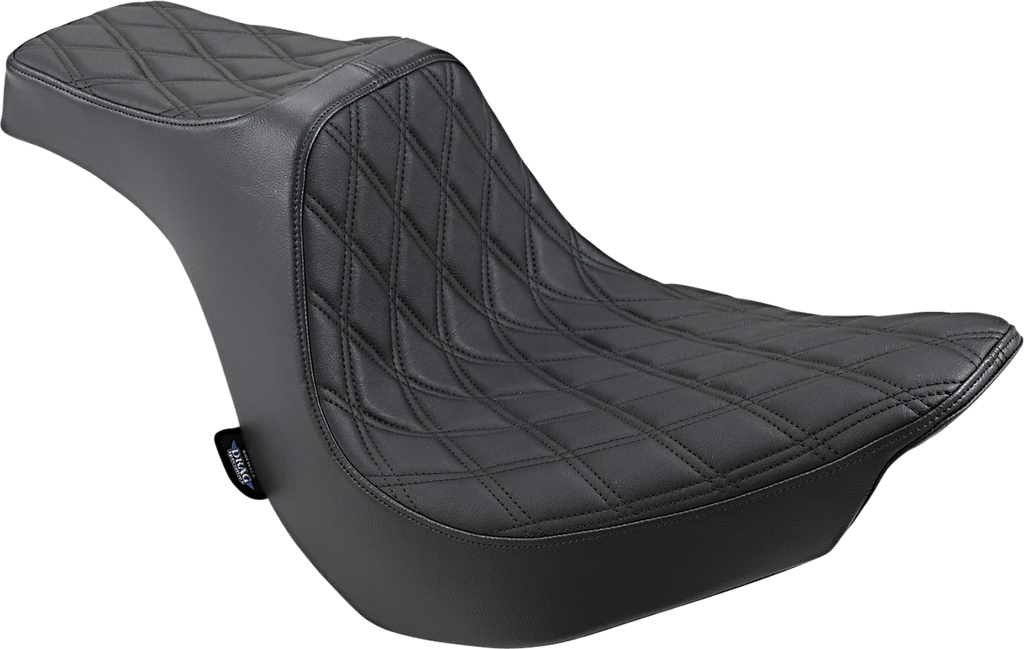 Predator III Seat for Harley-Davidson (2000–2023) - Double Diamond, Black Stitching