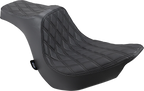 Predator III Seat for Harley-Davidson (2000–2023) - Double Diamond, Black Stitching