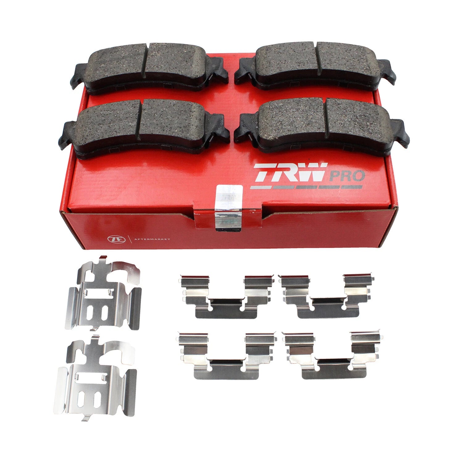 Set of 4 TRW Pro Rear Ceramic Slotted Brake Pads for Cadillac GMC Chevy