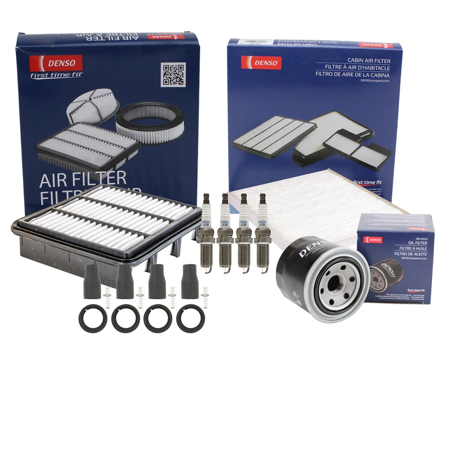 Tune Up Kit with 4 NGK Spark Plugs & Boots for Kia Forte Koup (2009–2016)