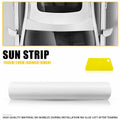 Sun Visor Vinyl Decal Strip for Windshield (60"x8") Matte White