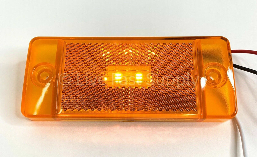 LED Side Marker Lights Full Set for Ford Bronco (1970–1977) Red Amber