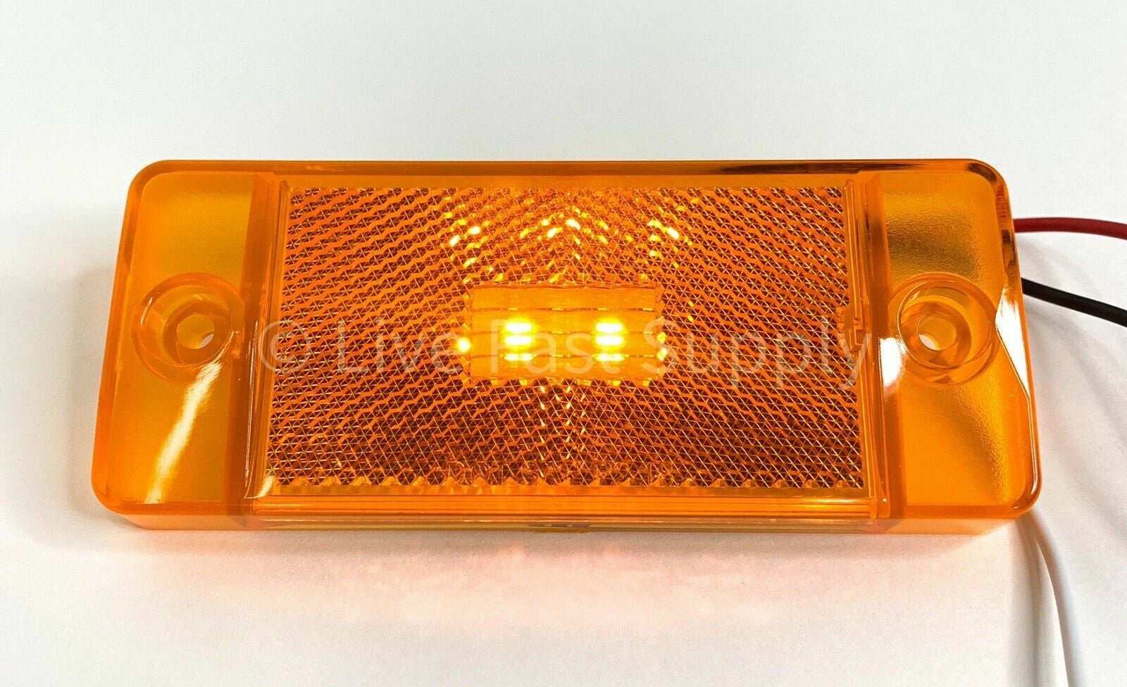 LED Side Marker Lights Full Set for Ford Bronco (1970–1977) Red Amber