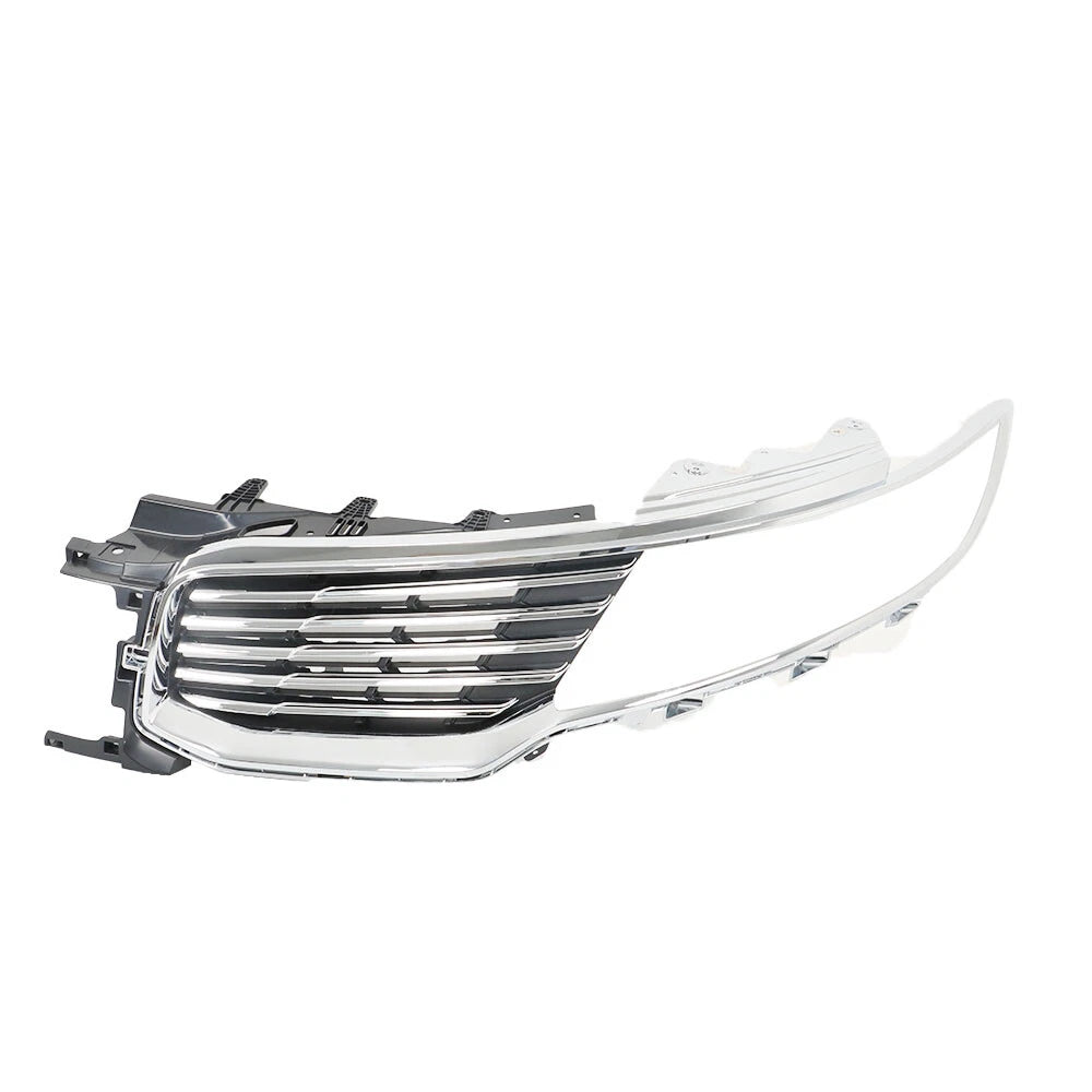 Set of 2 Front Upper Grille Replacements for Lincoln MKX (2016-2018) Chrome