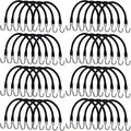 40 Pack Tarp Straps for Heavy Duty Use (15") Rubber Tie Down Bungee Cords