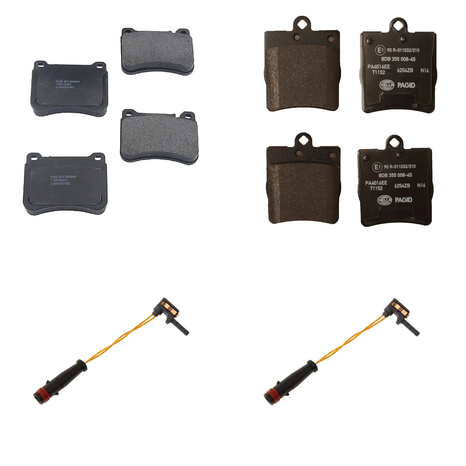 Disc Brake Pad Kit for Mercedes W203 C230 C240 C320 W171 SLK350 (2000–2006)