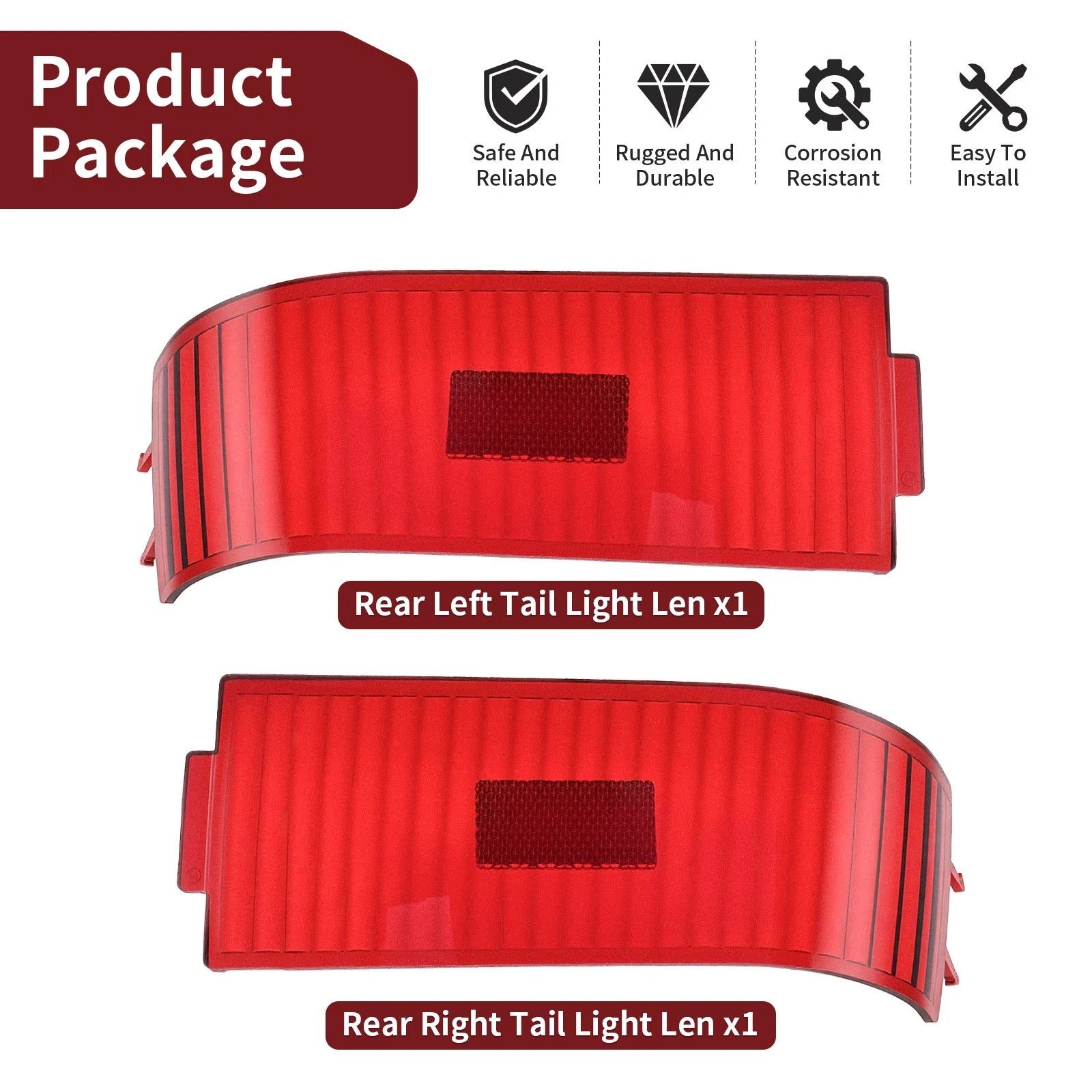 Rear Tail Light Lens Set for John Deere 415 425 445 455 (M116504 M116505)