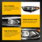 Left Driver Side Full LED Black Amber Headlight for Ford Fusion (2017–2020)