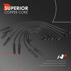 9x Spark Plug Wire Set for Ford F-150 F-250 F-350 1977–1979