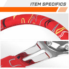 350mm Deep Dish Carbon Fiber Steering Wheel for Universal Fit