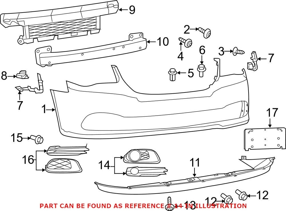 Fog Light Trim for Dodge Grand Caravan (2011–2020) - OEM Mopar