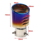 Stainless Steel Exhaust Pipe Tail Muffler Tip for