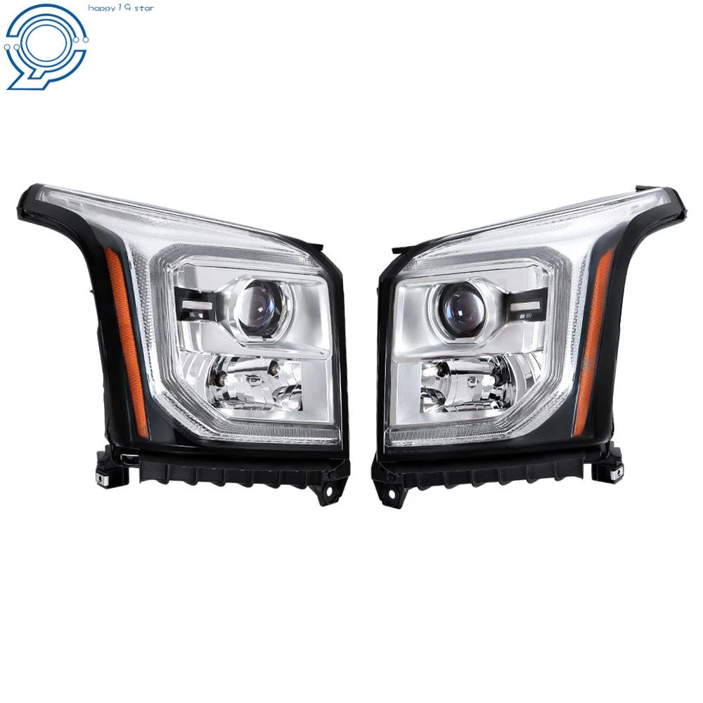 Projector Headlight Set for GMC Yukon (2015-2017) with LED DRL