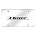 Chrome Name on Chrome License Plate - Officially Licensed for Dodge Dart