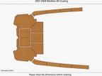 EVA Pads for Maritimo 48 Cruising (2007) - Swim Platform Cockpit Mat