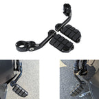 1-1/4" Highway Engine Guard Long Angled Foot Pegs for Harley Touring