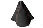Leather Manual Shift Boot Cover for BMW F30 F31 F32 F33 (2014–2019) Red Stitch