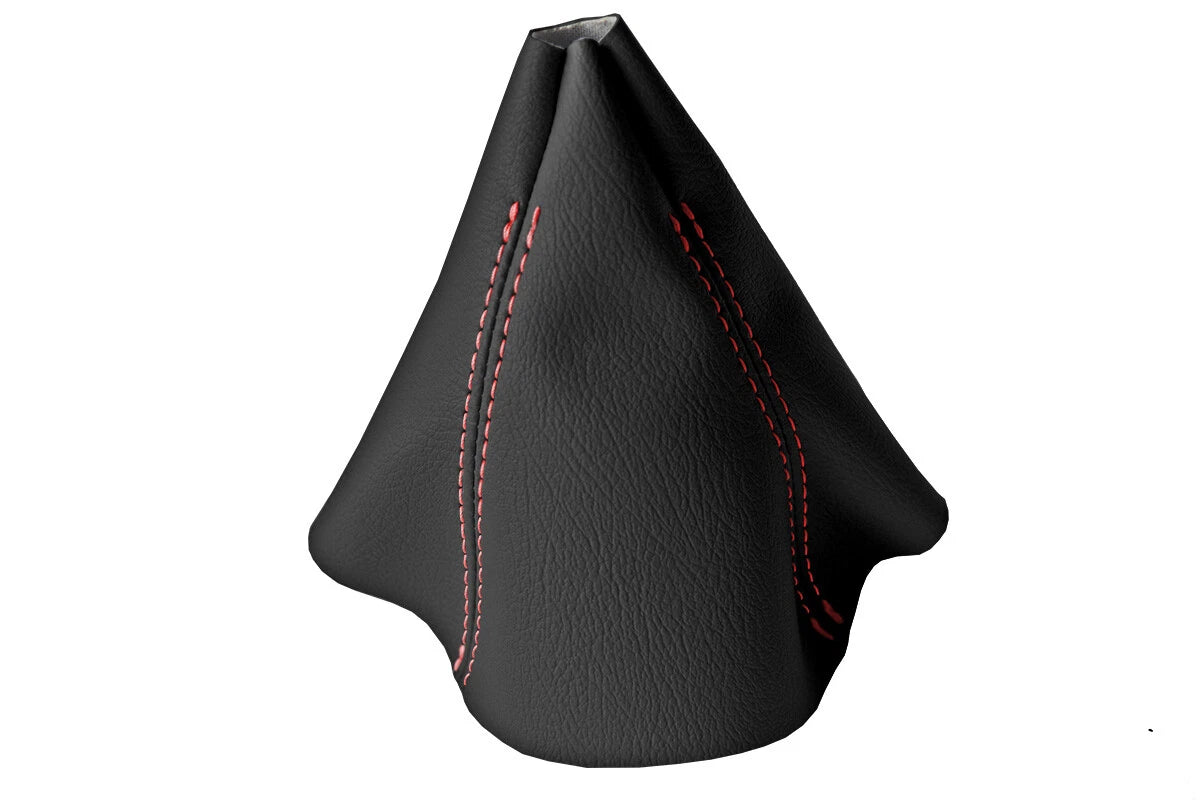 Leather Manual Shift Boot Cover for BMW F30 F31 F32 F33 (2014–2019) Red Stitch