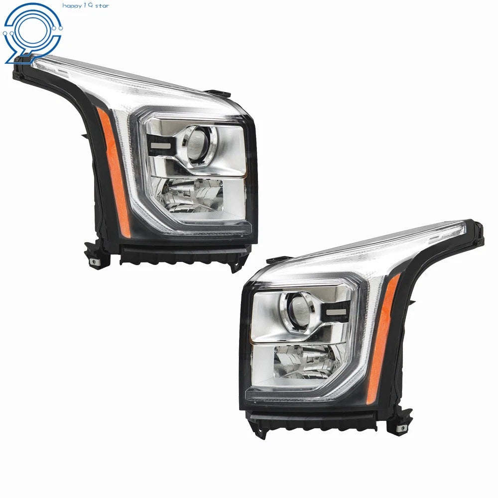 Projector Headlight Set for GMC Yukon (2015-2017) with LED DRL