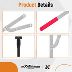 Camshaft Pulley Fan Clutch Removal Holder Wrench Tool Kit for Universal