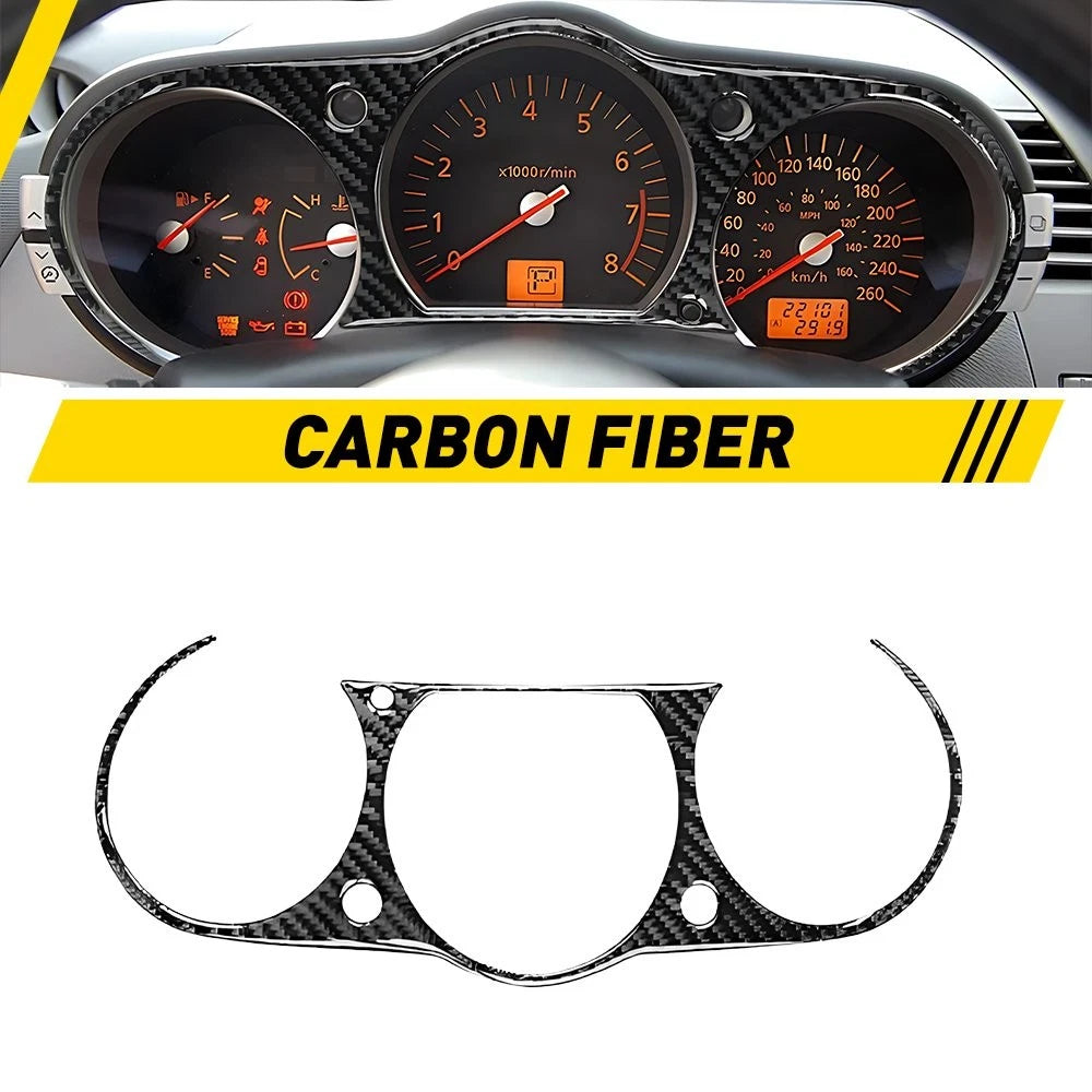 Carbon Fiber Instrument Cluster Panel Cover for Nissan 350Z (2003–2009)
