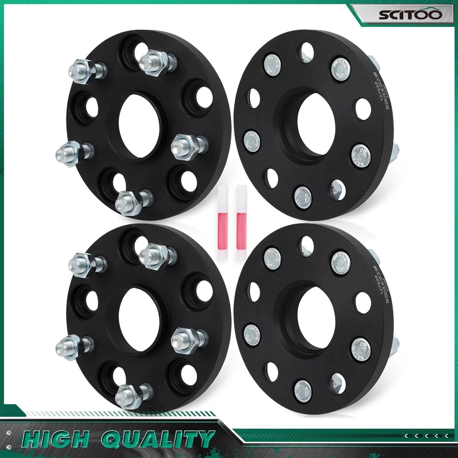 4X 15mm Hub Centric Wheel Spacers 5x4.5 for Subaru Impreza WRX STI (2005–2014)