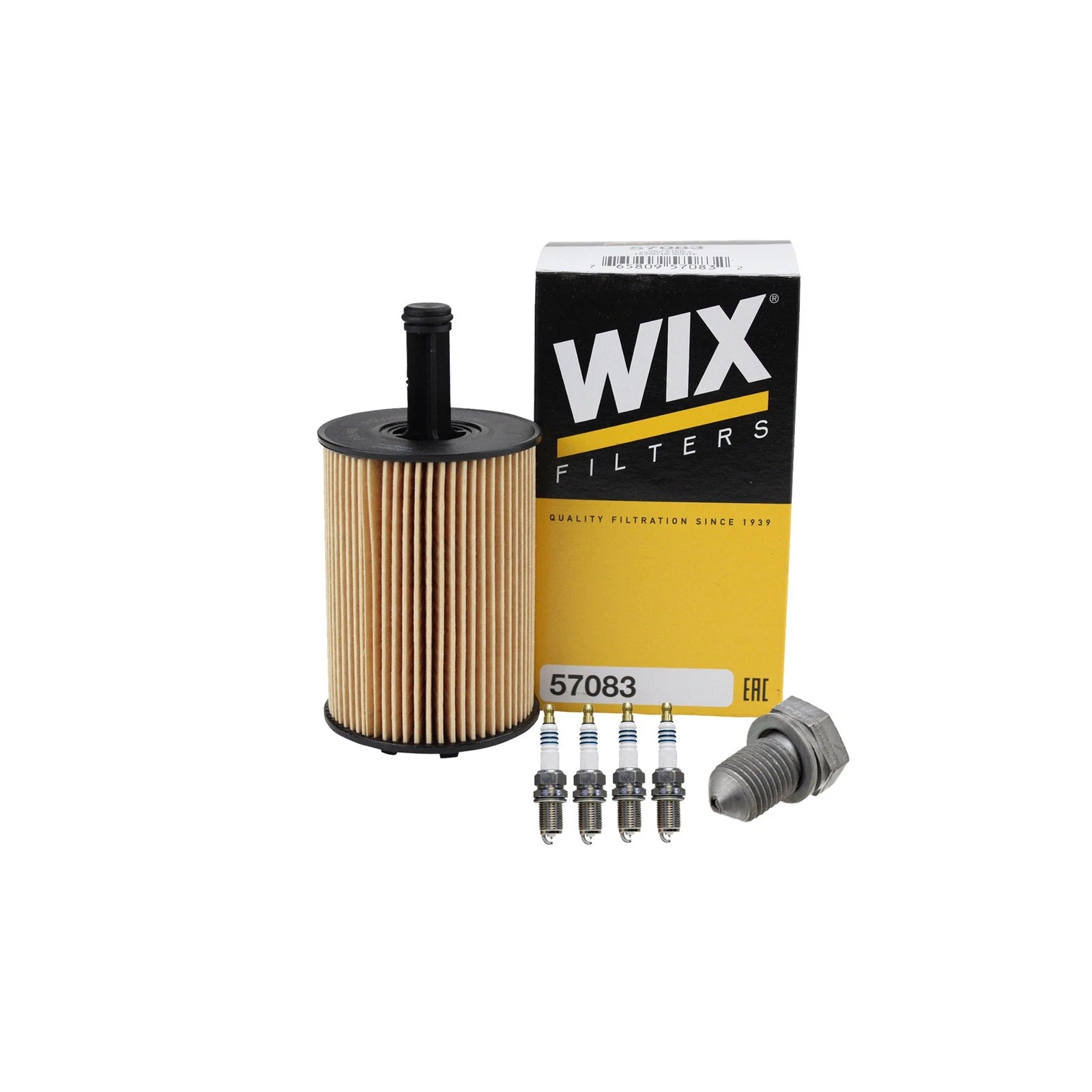Wix Engine Oil Filter & Denso Iridium Spark Plug Kit for A3 Jetta (2006–2013)