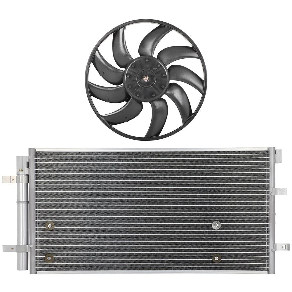 Electric AC Condenser Cooling Fan Kit for Audi A4 Quattro (2009–2016) & Q5 (2009–2017)