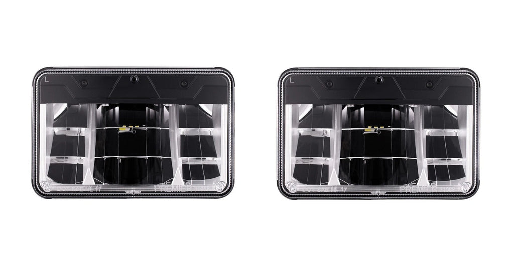 LED Headlight Bulbs Low Beam Pair for ULTRALIT 4x6 for Ford and Chevy (1996–2024)